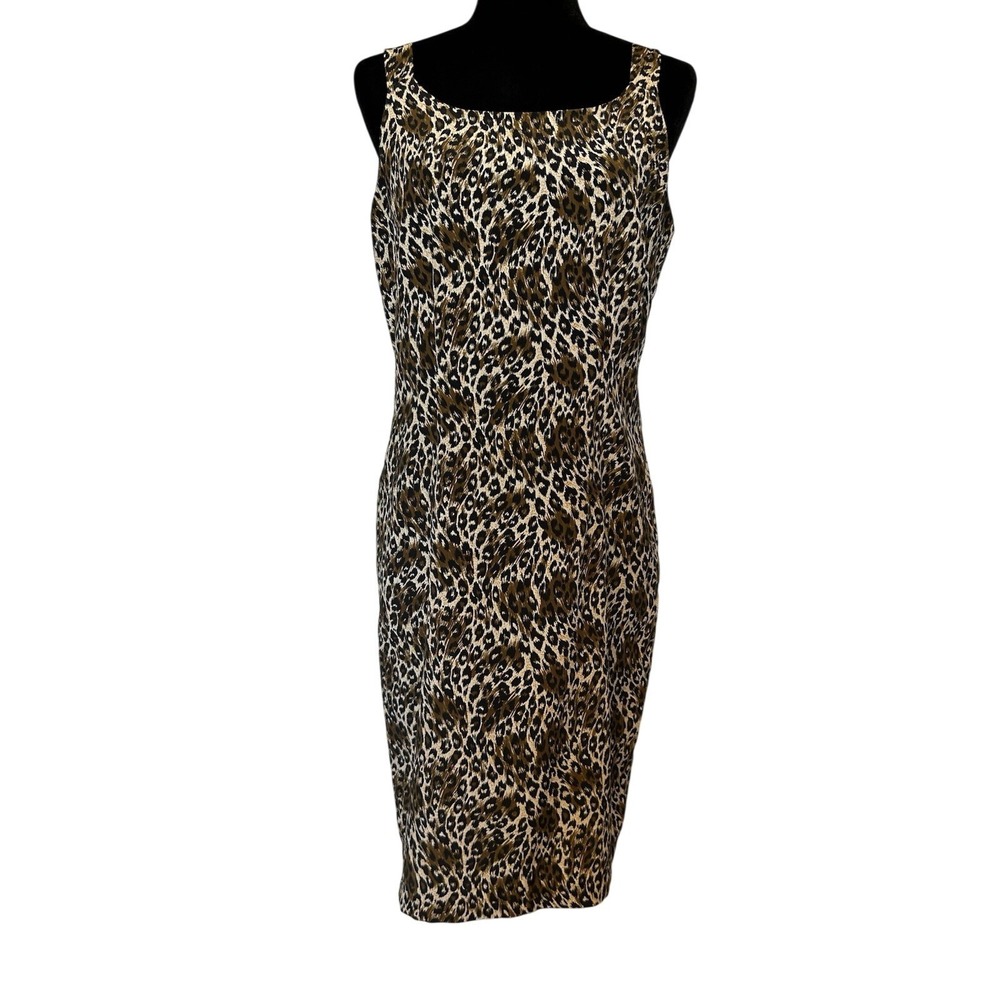 Olivia Rose Cheetah Animal Print Sleeveless Dress Size 10